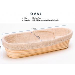 Mayalama Sepeti - Oval - Ebat:(33x16xh7)cm – BEZLİ